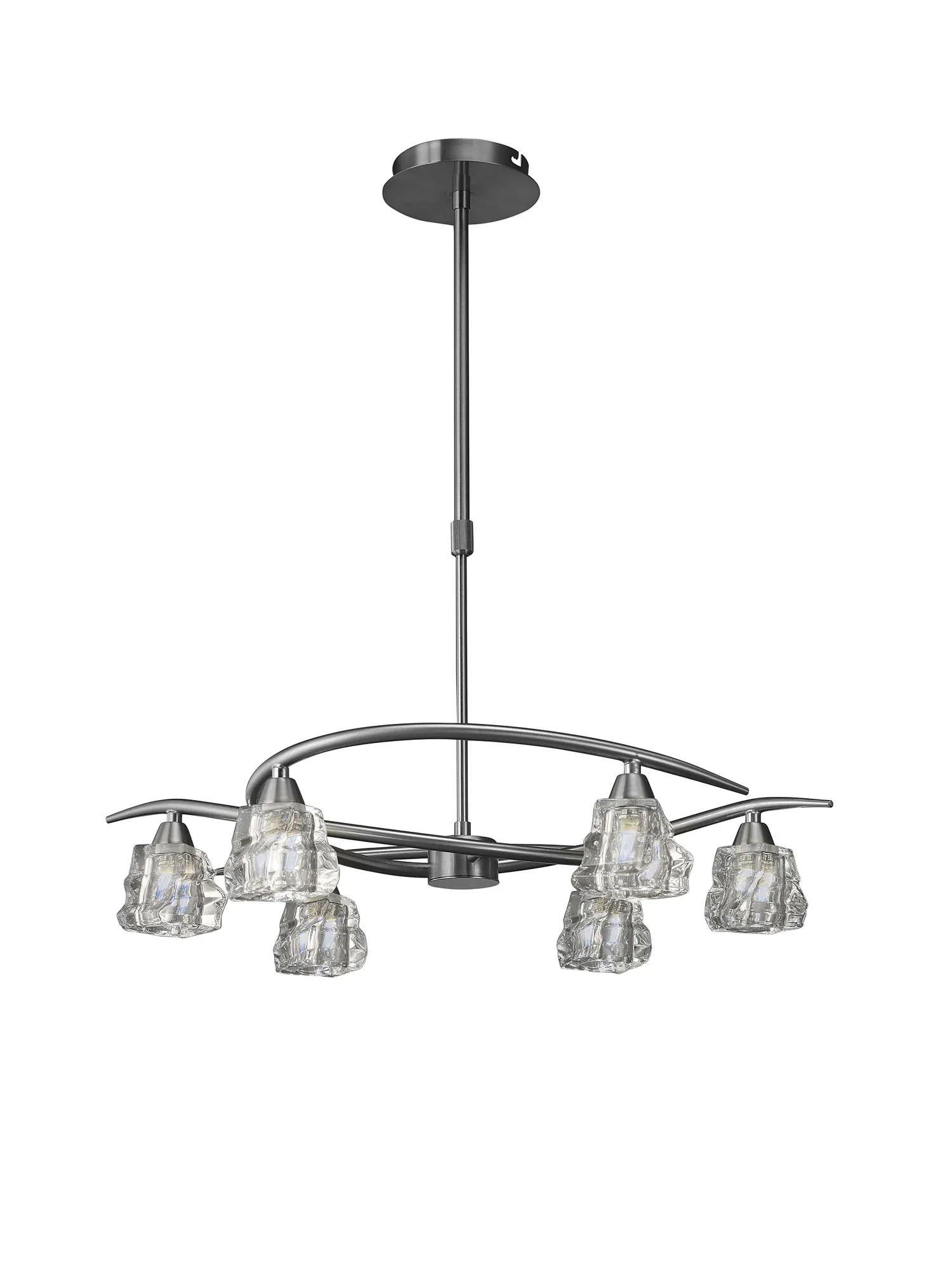 M3750  Iku Telescopic/Semi Flush 6 Light